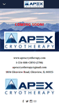 Mobile Screenshot of apexcryotherapy.com